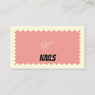 Personalised Nail Technician Business Card 