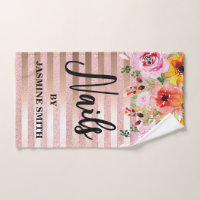 Personalised discount nail towel