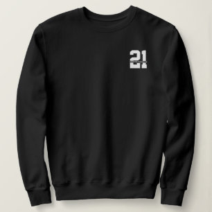 Personalised Name 21st Birthday Modern  Sweatshirt