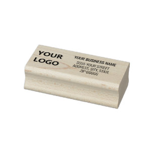 Personalised Name Address Business Logo Stamp