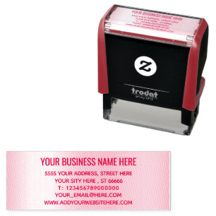 Personalised Name Address Info Self-inking Stamp