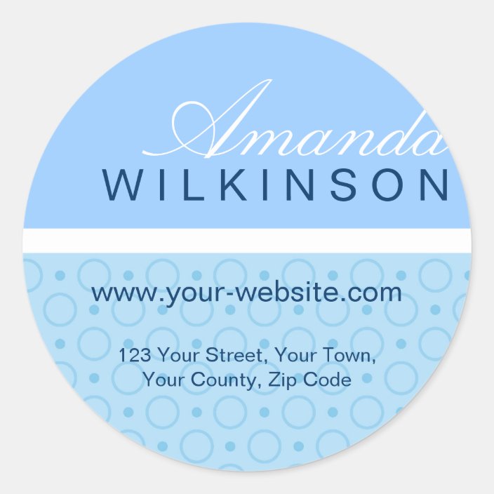 Personalised Name & Address Stickers Zazzle.co.uk