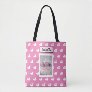 Personalised Name and Baby Photo Tote Bag