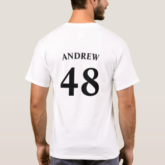 Personalised name and Jersey number T-Shirt