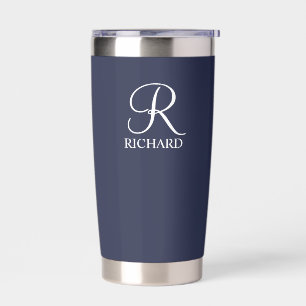 Personalised Name and Monogram Insulated Tumbler