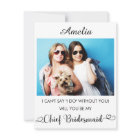 Personalised name and Photo Bridesmaid Proposal