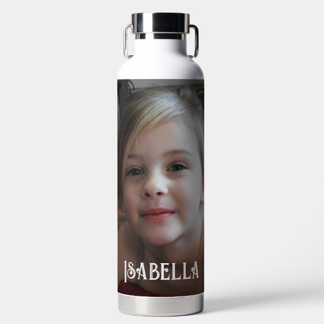 Personalised Name and Photo    Water Bottle (Front)