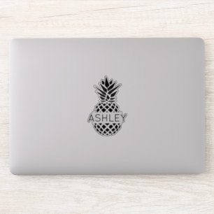 Personalised Name and Pineapple Laptop