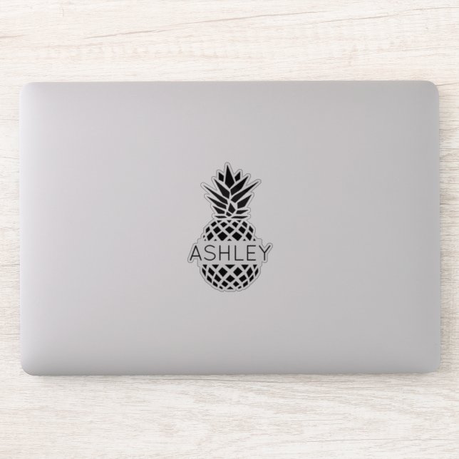 Personalised Name and Pineapple Laptop (Computer)