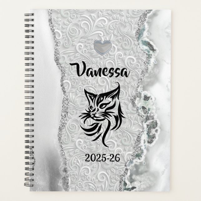 Personalised Name and School Year 12-Month Planner (Front)
