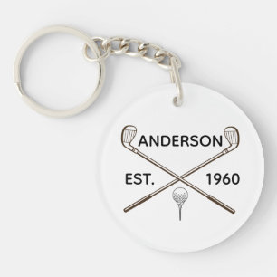 Personalised Name and Year Key Ring