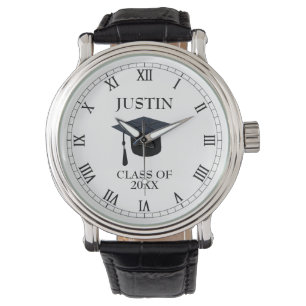 Personalised Name and Year Tassel Graduation Watch