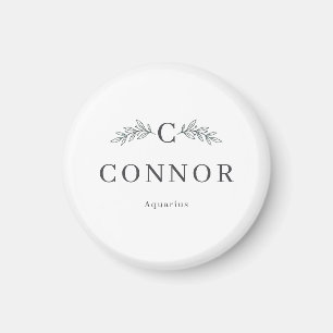 Personalised Name and Zodiac Magnet