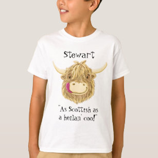 Personalised Name As Scottish As A Highland Cow T-Shirt