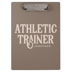 Personalised Name Athletic Trainer Clipboard