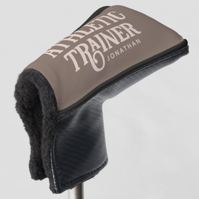 Personalised Name Athletic Trainer Golf Head Cover (3/4 Front)