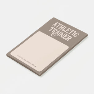 Personalised Name Athletic Trainer Post-it Notes