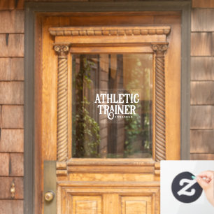 Personalised Name Athletic Trainer Window Cling