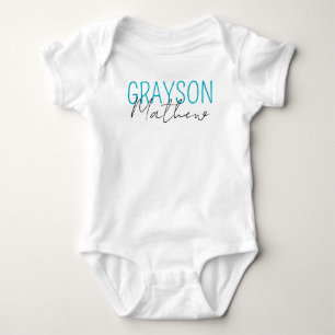 Personalised Name Baby Boy custom - Personalised Bodysuit