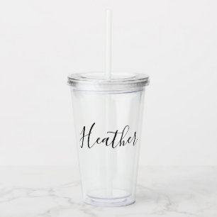 Personalised Name Bachelorette Acrylic Tumbler