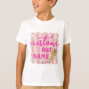 Personalised Name Back To School Grade T-Shirt