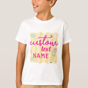 Personalised Name Back To School Grade T-Shirt
