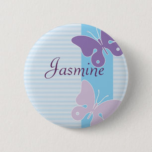 Personalised Name Badge - Butterflies