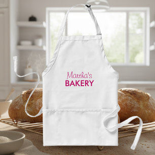 Personalised name baking apron for women