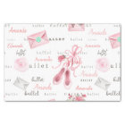 Personalised Name Ballerina Ballet Custom Pink
