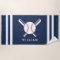 Personalised Name Baseball Navy Blue Stripes