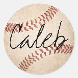 Personalised Name Baseball Stickers