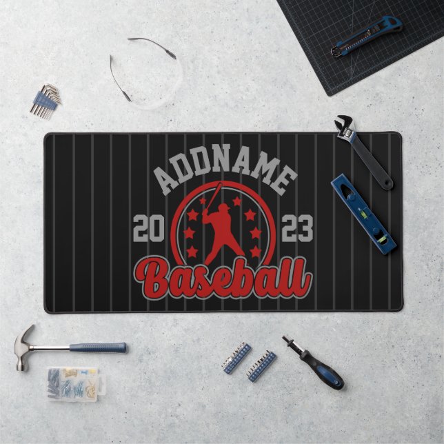 Personalised NAME Baseball Team Player Game Desk Mat (Workstation)