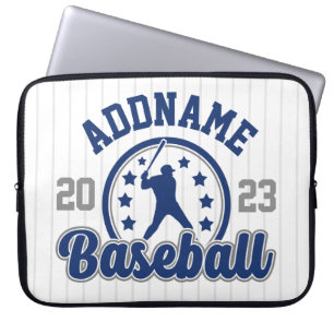Personalised NAME Baseball Team Player Game Laptop Sleeve