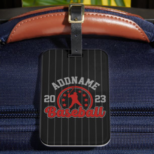 Personalised NAME Baseball Team Player Game Luggage Tag