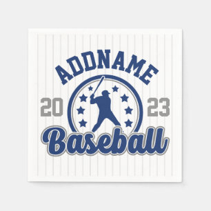 Personalised NAME Baseball Team Player Game Napkin