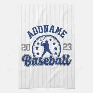 Personalised NAME Baseball Team Player Game Tea Towel