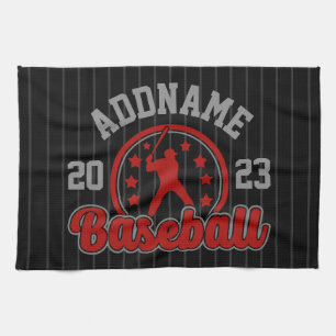 Personalised NAME Baseball Team Player Game Tea Towel