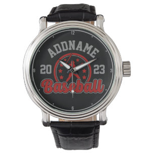 Personalised NAME Baseball Team Player Game Watch
