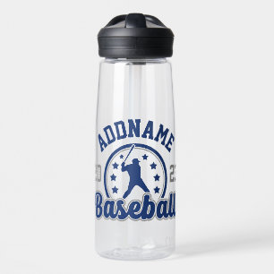Personalised NAME Baseball Team Player Game Water Bottle