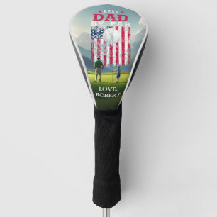 Personalised Name Best Dad By Par Golf Head Cover