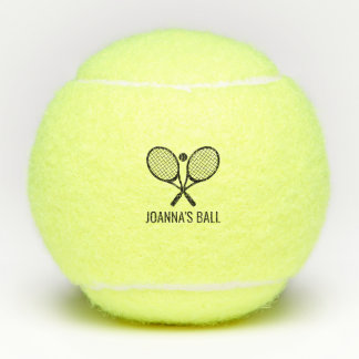 Personalised Name Birthday Party Wedding Favour Tennis Balls