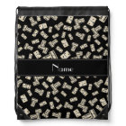 Personalised name black dominos