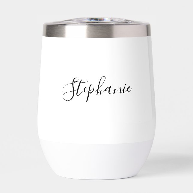Personalised name Black Script Monogram (Front)