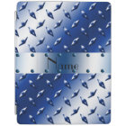Personalised name blue diamond steel plate