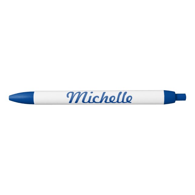 Personalised name blue pen for office and school (Front)