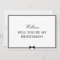 Personalised Name Bowtie Bridesman Proposal