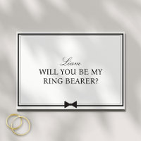 Personalised Name Bowtie Ring Bearer Proposal