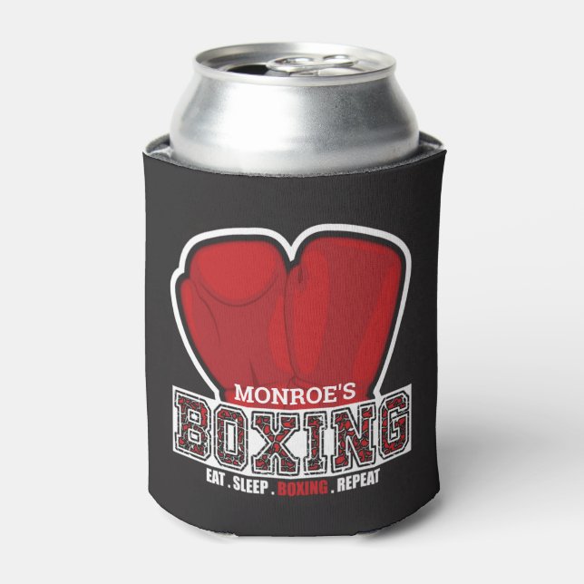 Personalised NAME Boxer Boxing Glove Prize Fighter Can Cooler (Can Front)