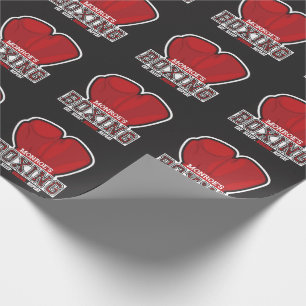 Personalised NAME Boxer Boxing Glove Prize Fighter Wrapping Paper