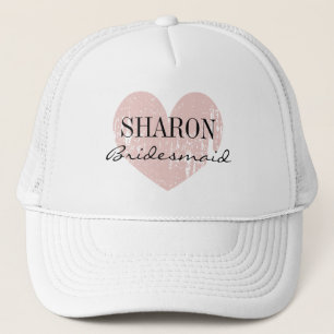 Personalised name bridesmaid hat for wedding party